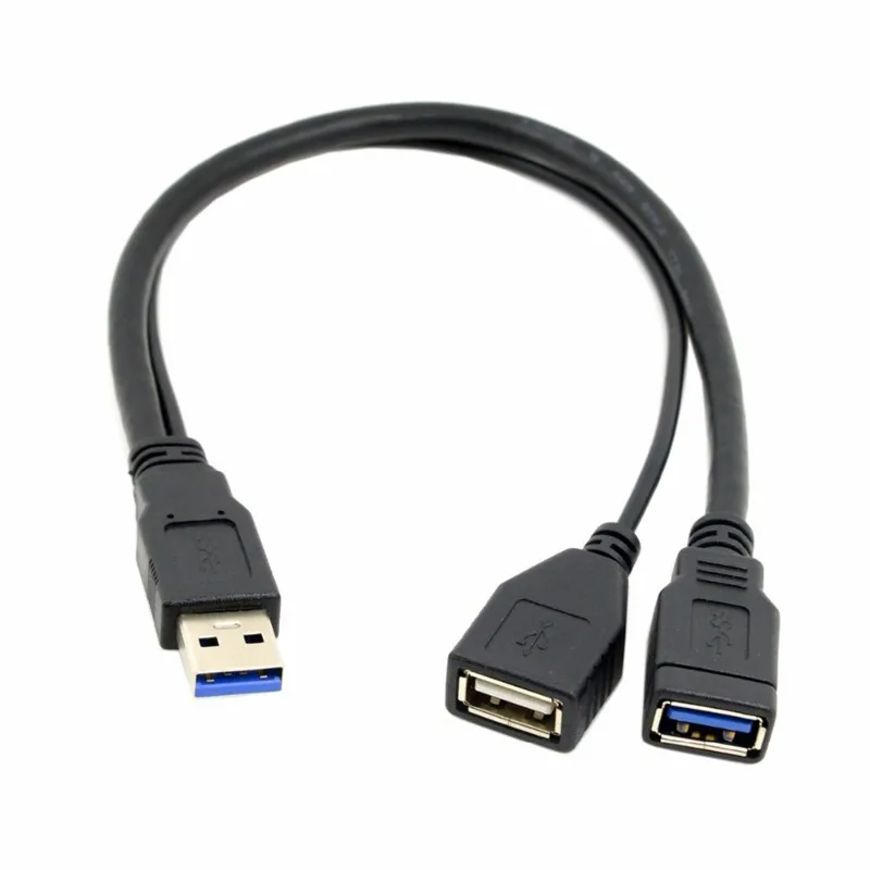 Computer Cables USB 3.0 Type B Female to Micro B Male 10pin 90 Degree Cable with Panel Mount Screw Holes 20cm Cable Length: 0.2m, Color: Blue 
